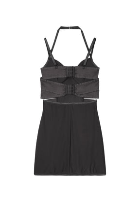 HALTER NECK DRESS / BRW