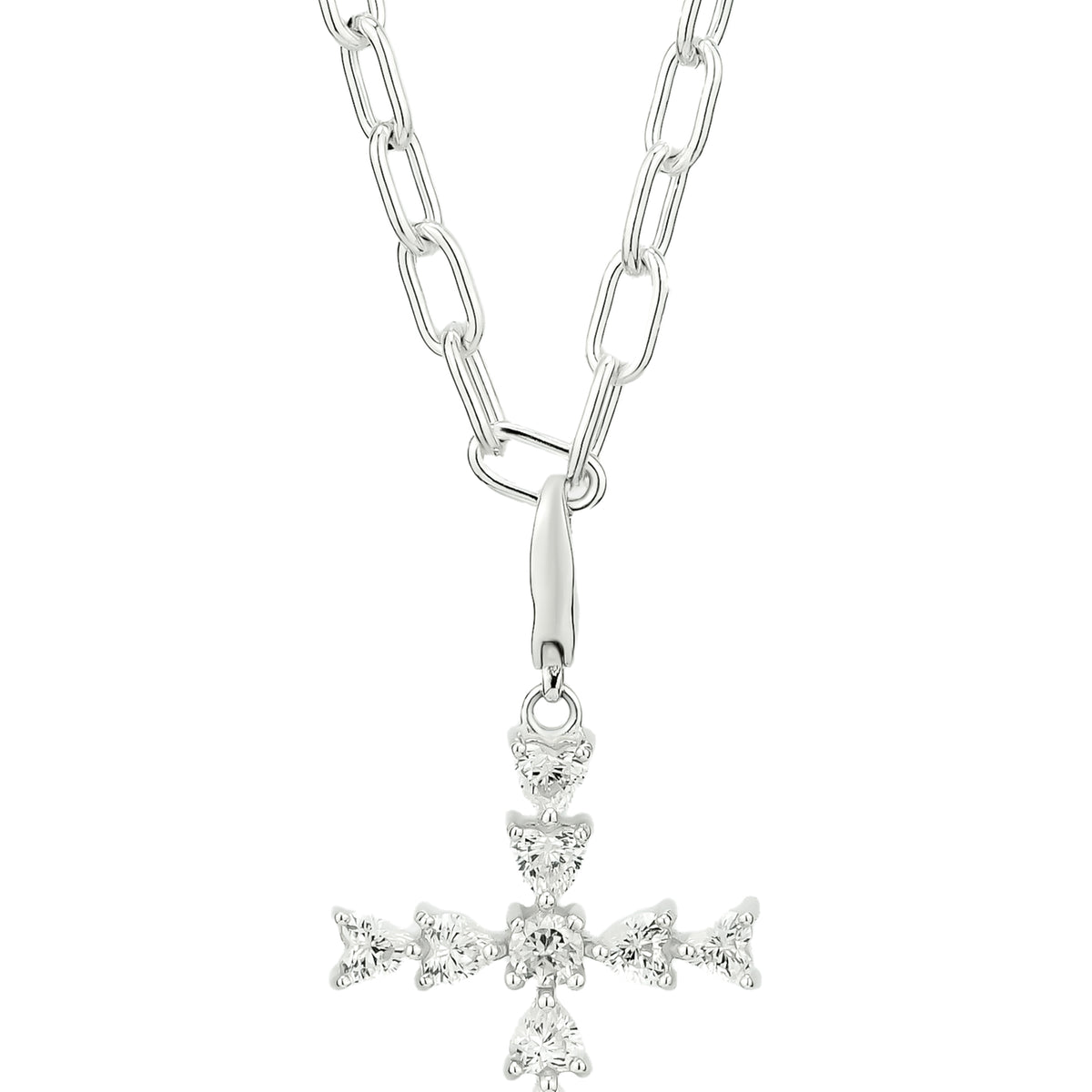 アクセサリー God only knows Silver necklace GOD ONLY KNOWS God Only Knows SS26 HEART CROSS NECKLACE / SIL - NUBIAN