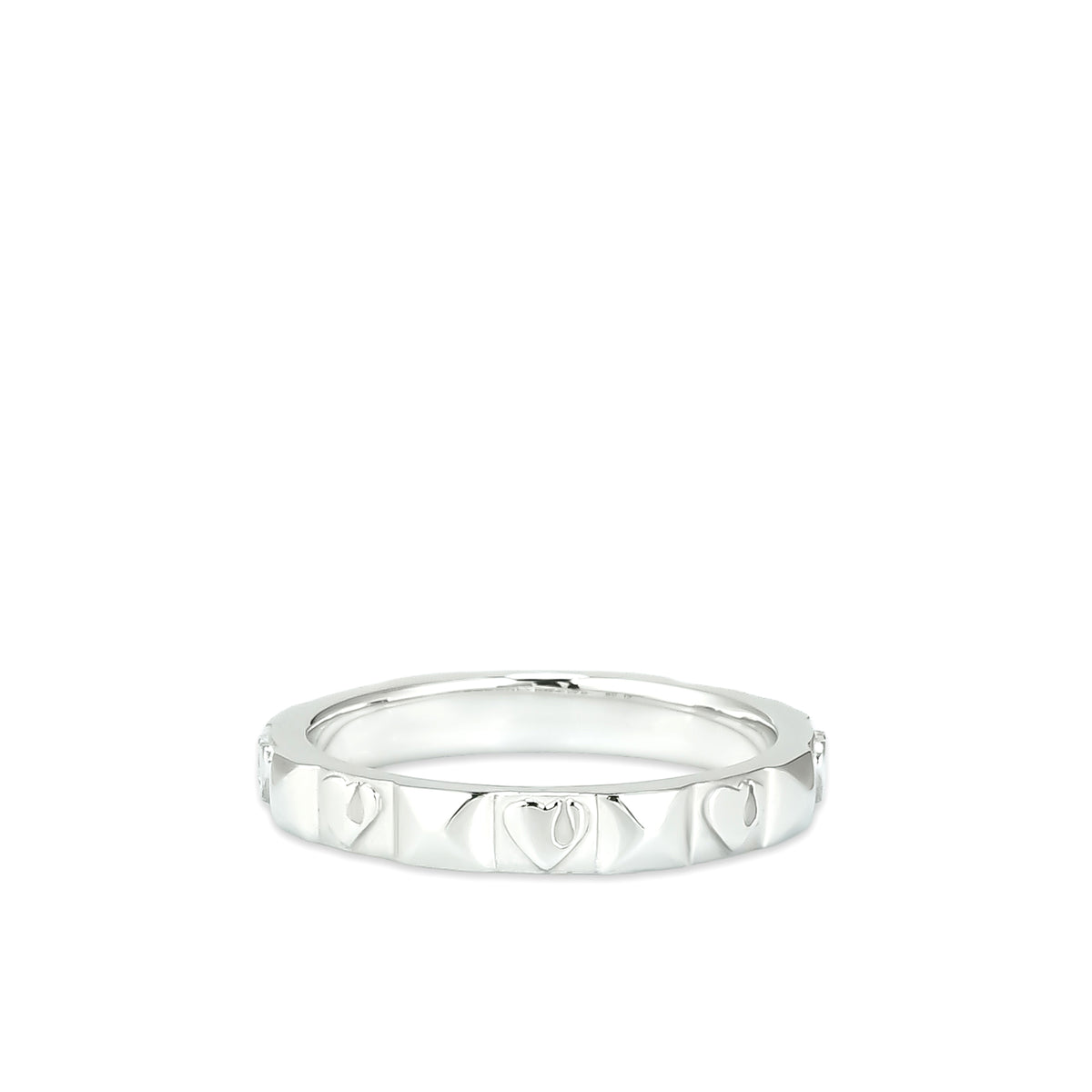 GOD ONLY KNOWS ゴッド オンリー ノウズ SS26 HEART STUDS RING / SIL