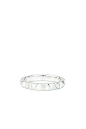 HEART STUDS RING / SIL