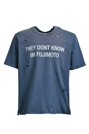 FUJIMOTO UNKNOWN TEE / WASHED BLU