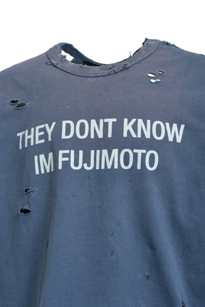 FUJIMOTO UNKNOWN TEE / WASHED BLU