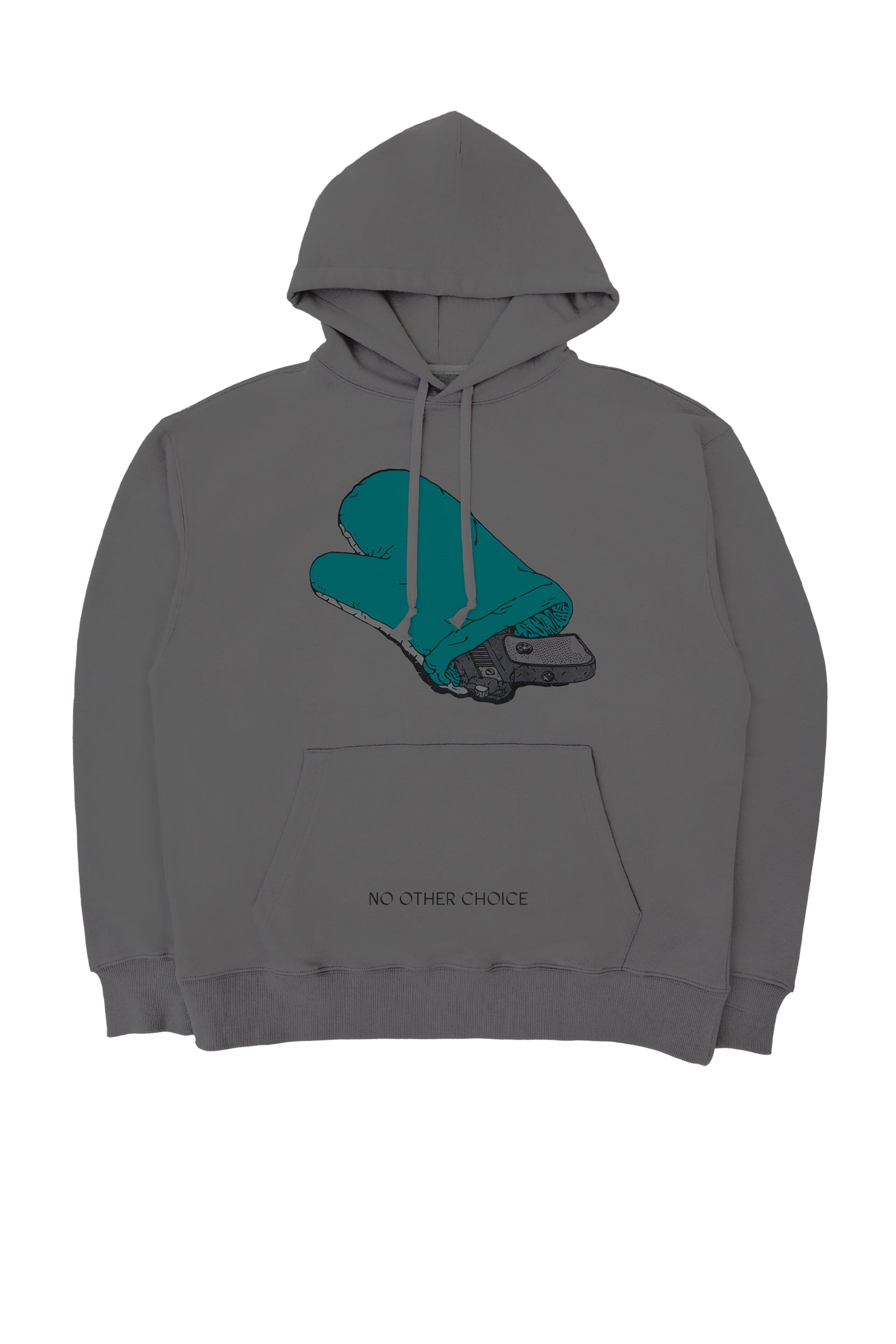 GLOVE & GUN HOODIE / DARK GRY