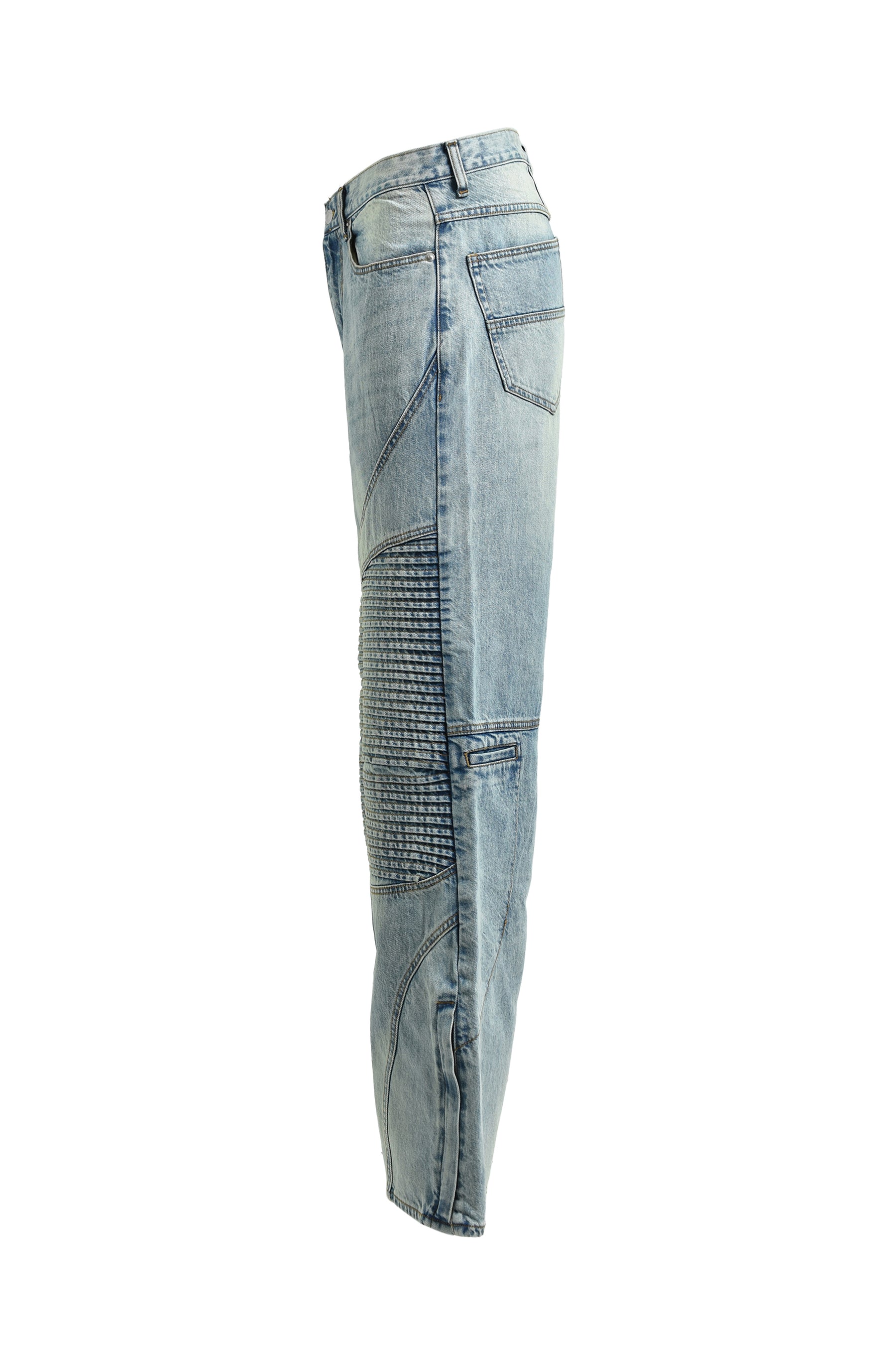 FADE BIKER DENIM PANTS / IND 