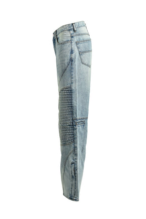 FADE BIKER DENIM PANTS / IND 
