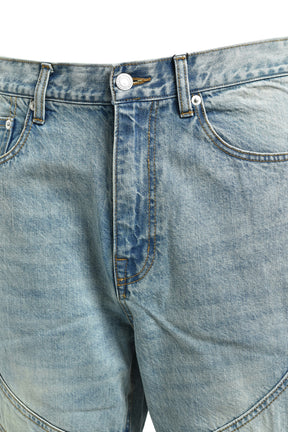 FADE BIKER DENIM PANTS / IND 