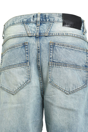 FADE BIKER DENIM PANTS / IND 