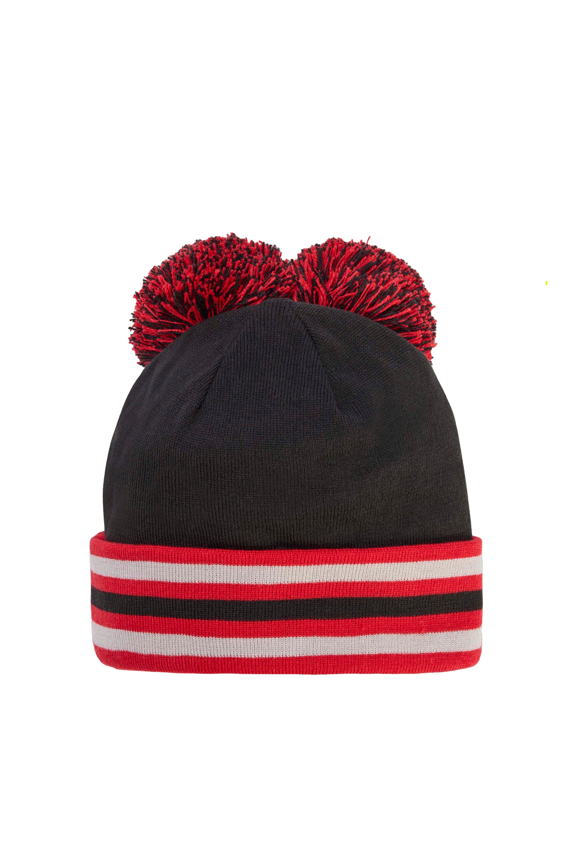 POM POM BEANIE / BLK BETTERSCARLET