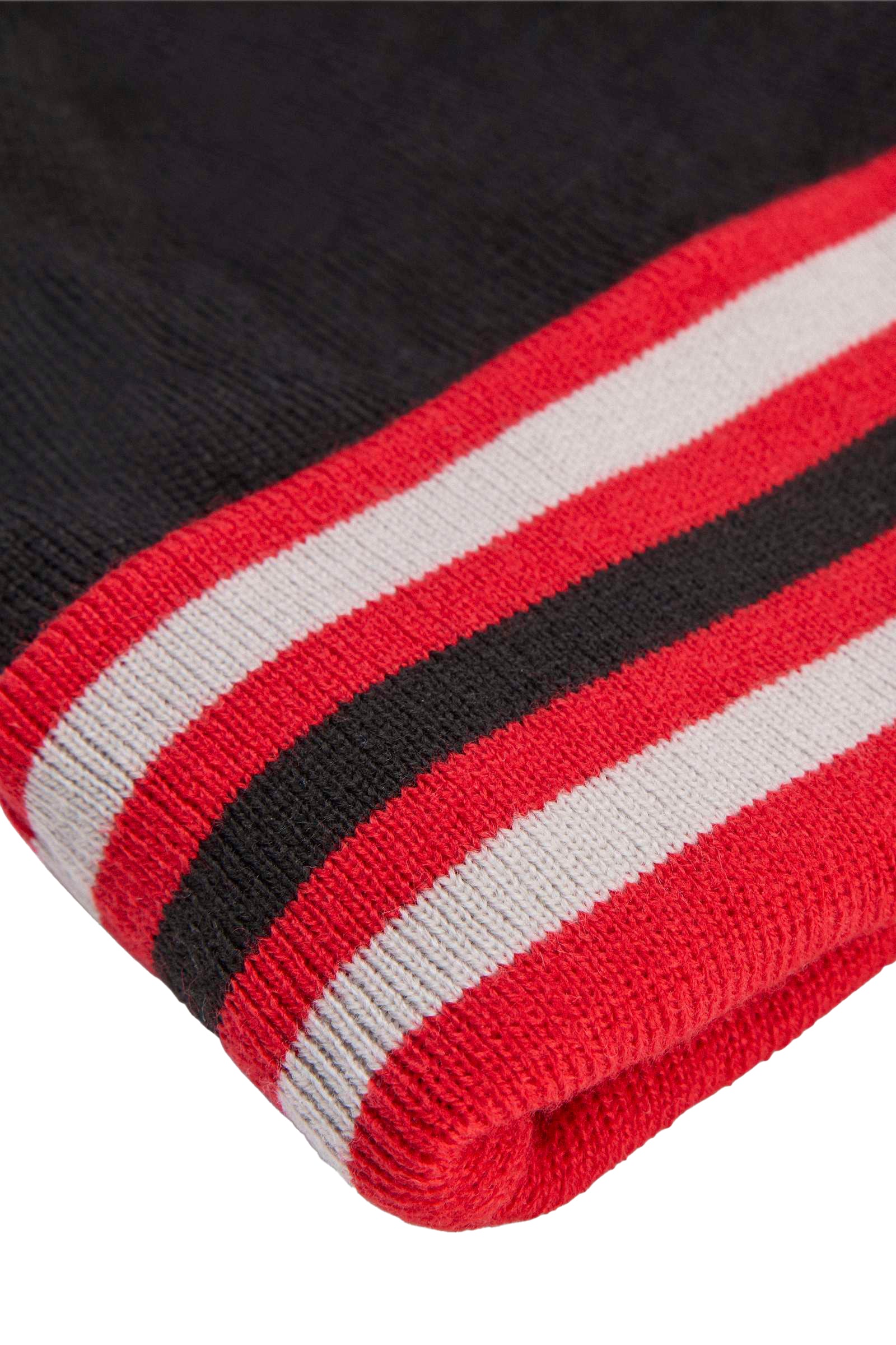 POM POM BEANIE / BLK BETTERSCARLET 