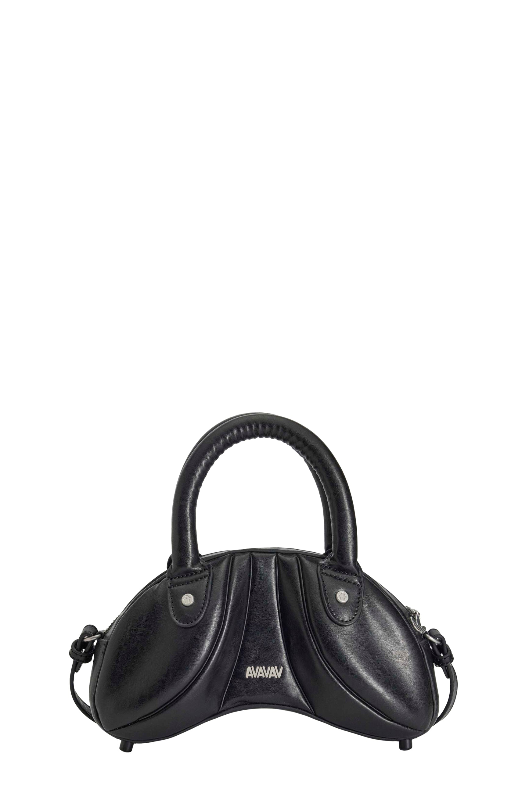 PU SCLPT BAG / BLK