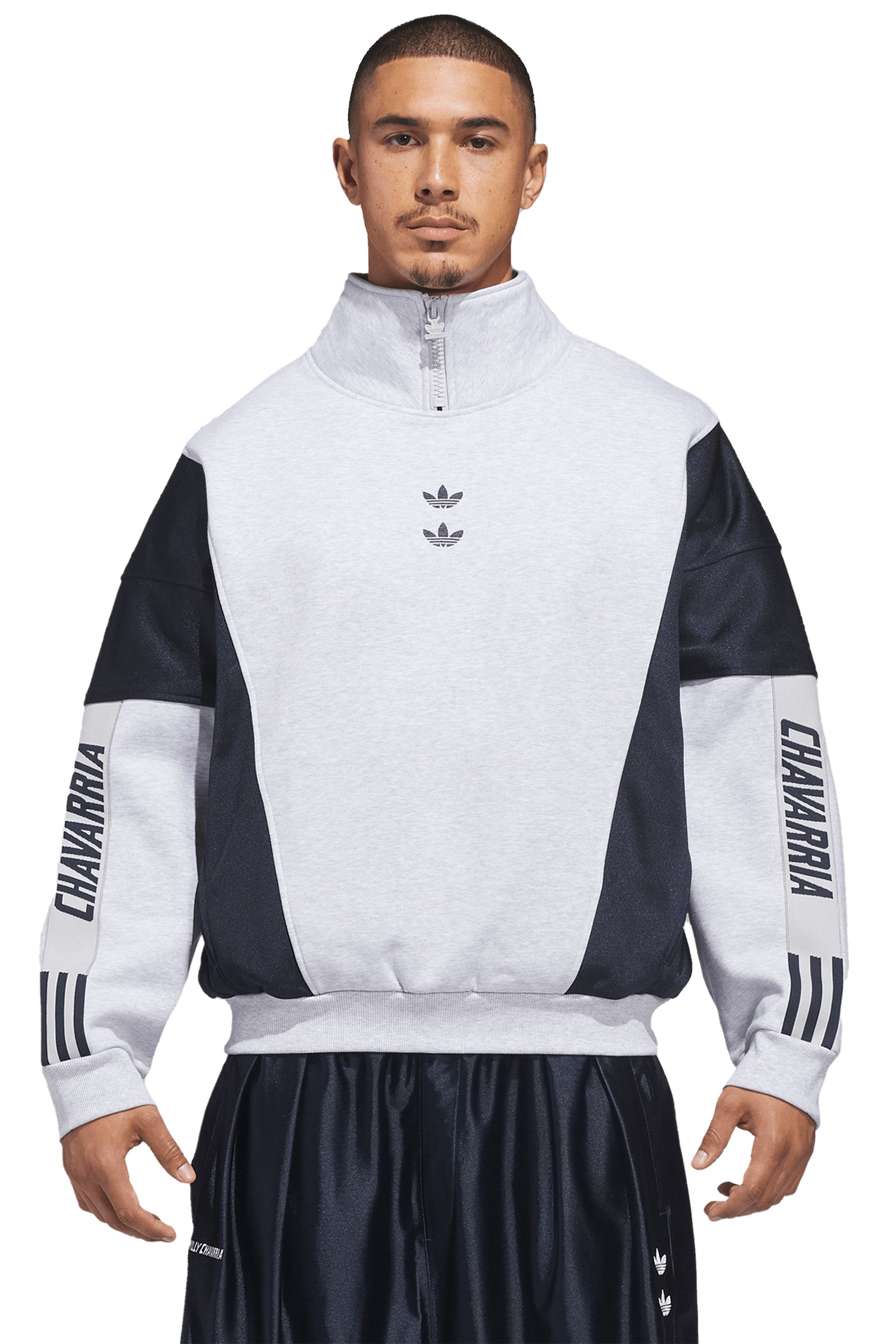 WATSONVILLE MOCKNECK / LIGHT GRY HEATHER/LEGEND INK