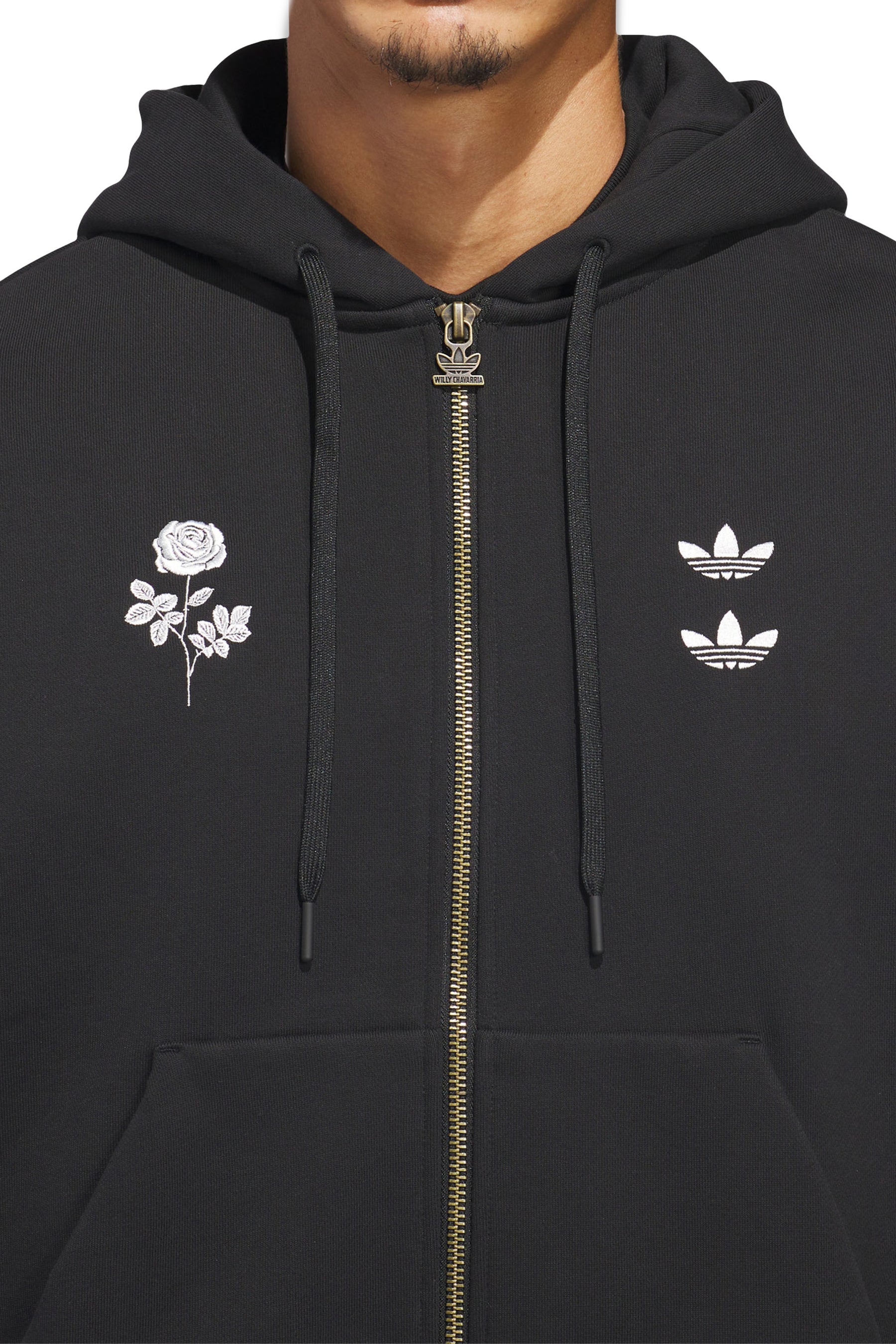 HEAVY WEIGHT ZIP HOODY / BLK