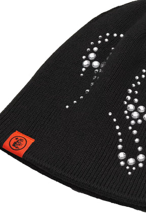 HELLSTAR STUDDED BEANIE / BLK