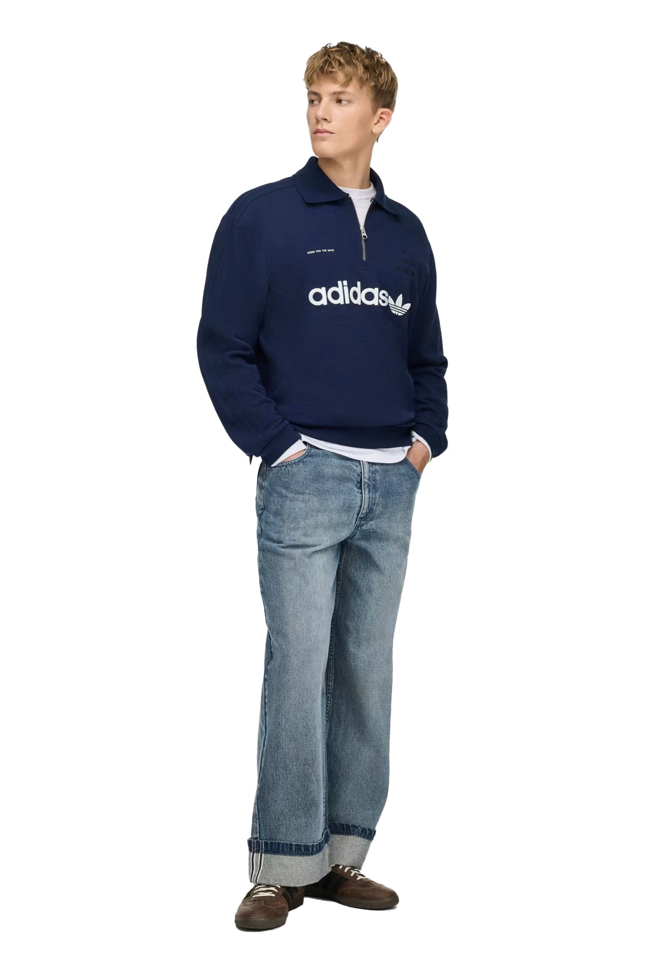 LONG SLEEVE POLO / NIGHT IND