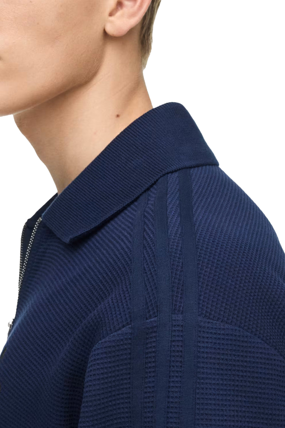 LONG SLEEVE POLO / NIGHT IND