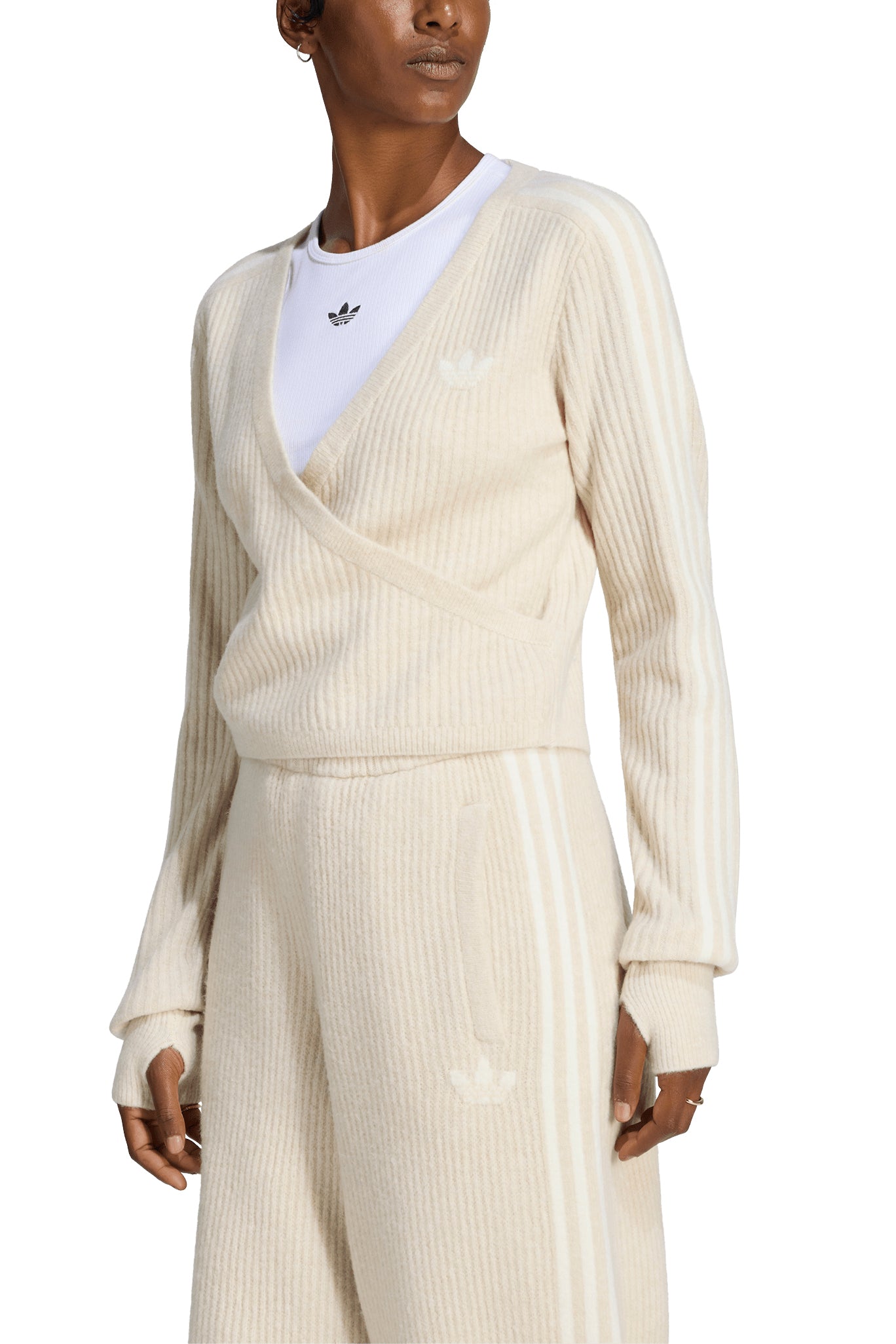 WRAP AROUND CARDIGAN / CLEAR BRW