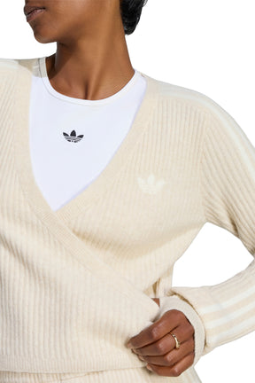 WRAP AROUND CARDIGAN / CLEAR BRW