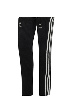 KNEE LEG WARMERS / BLK/WHT