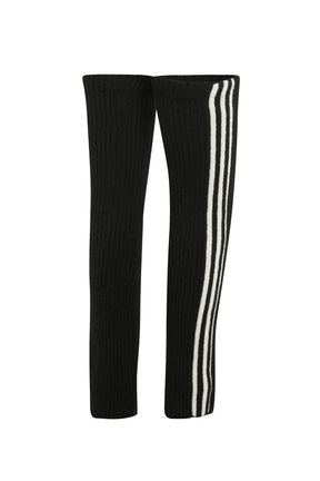 KNEE LEG WARMERS / BLK/WHT