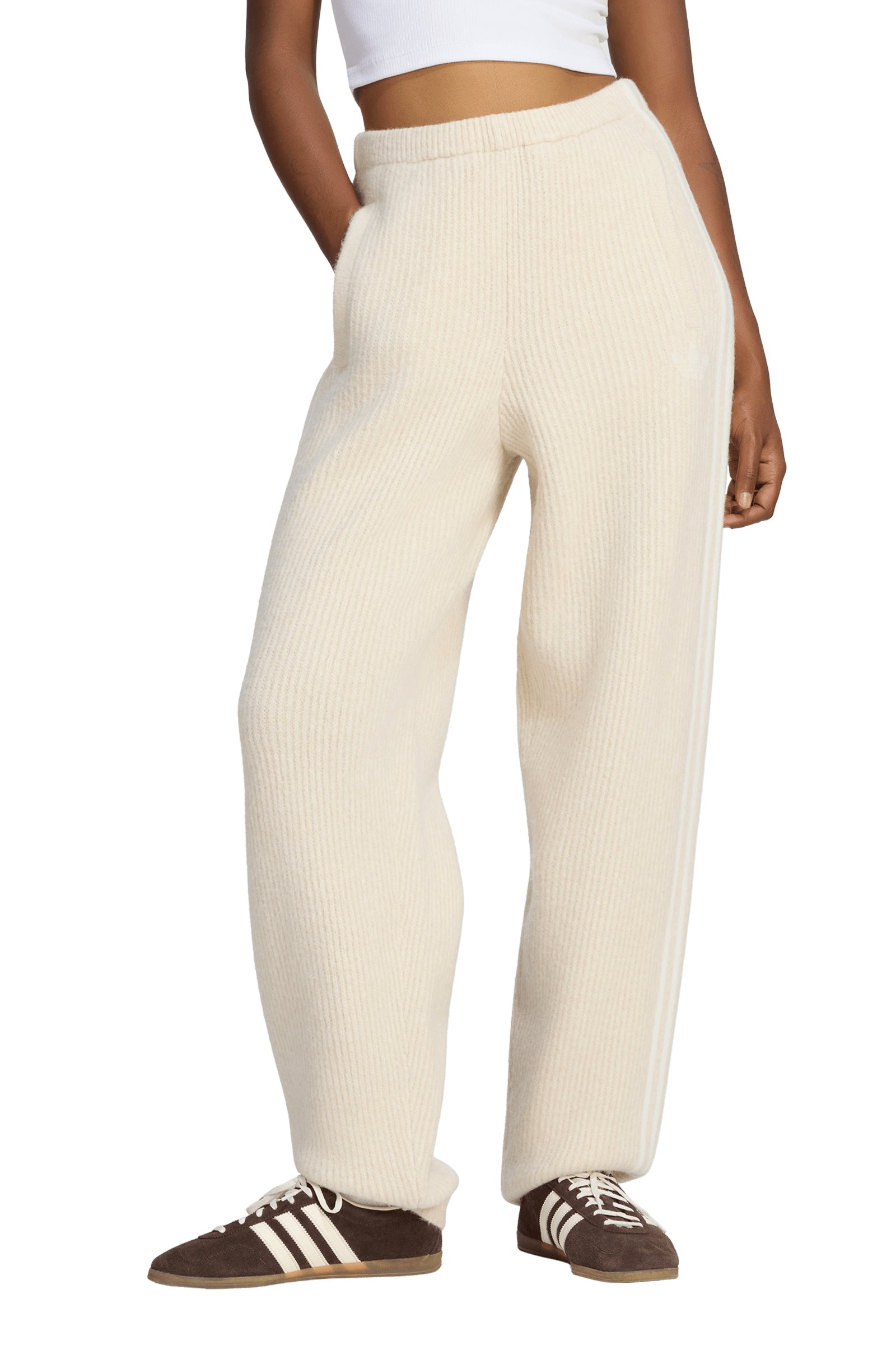 KNITTED SWEAT PANTS / CLEAR BRW