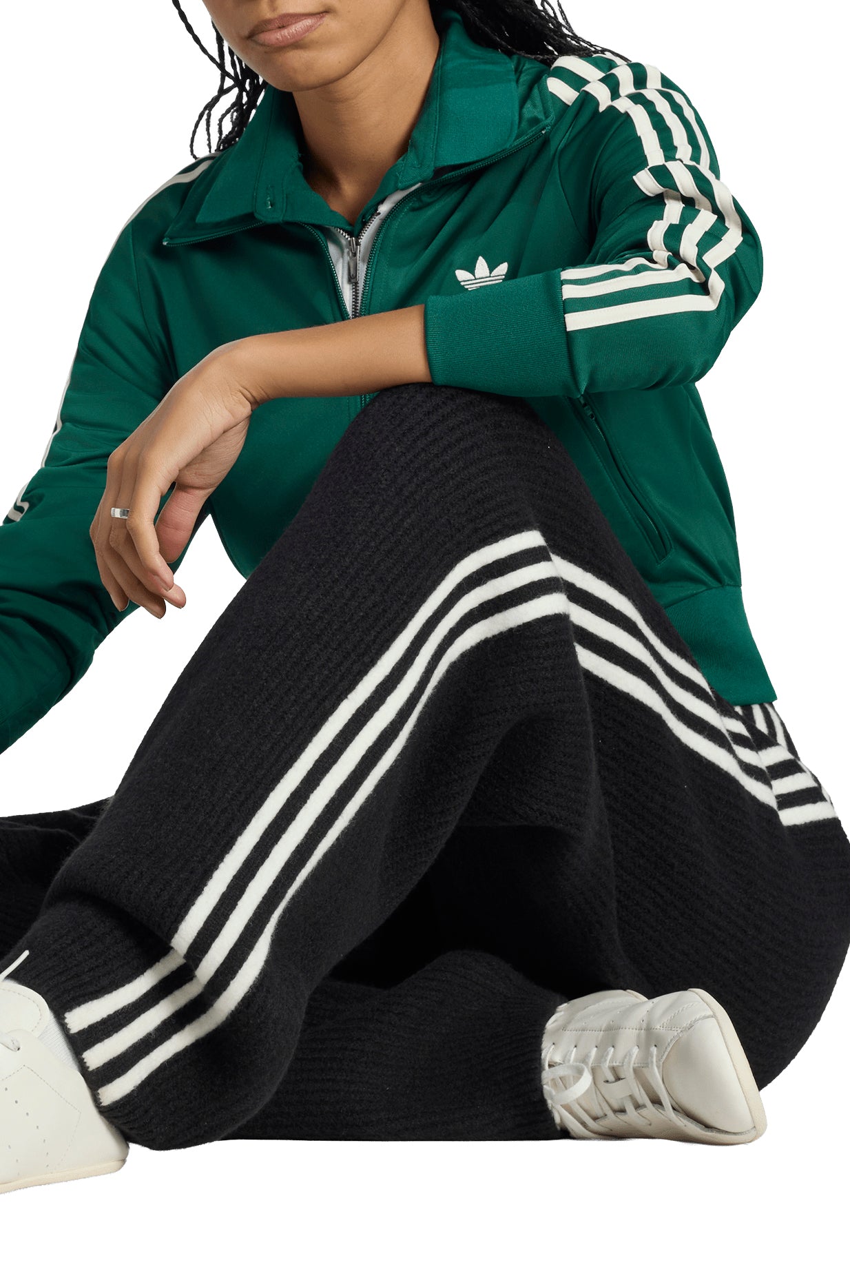 KNITTED SWEAT PANTS / BLK