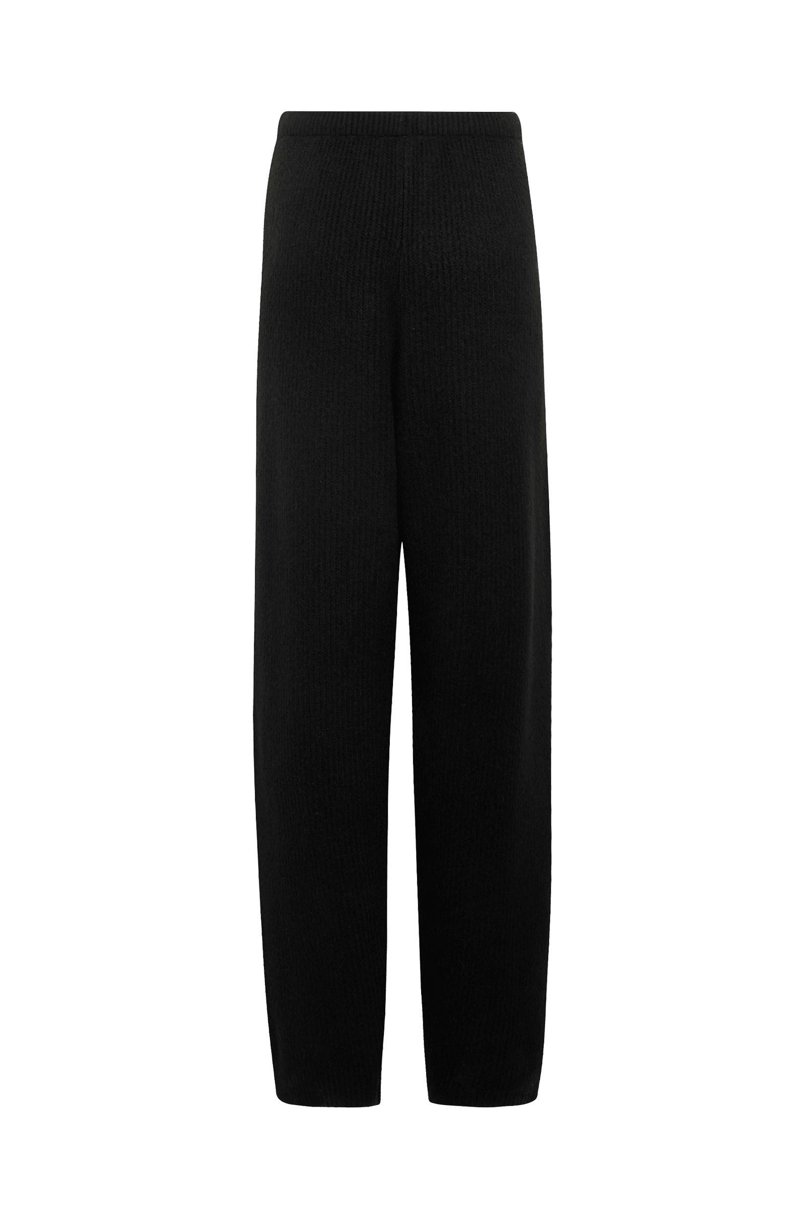 KNITTED SWEAT PANTS / BLK