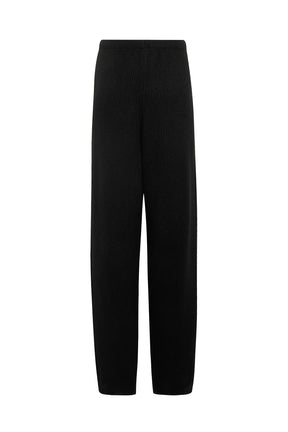 KNITTED SWEAT PANTS / BLK