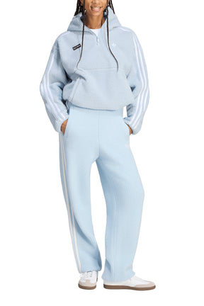 POLAR FLEECE 1/4 ZIP HOODIE JACKET / WONDER BLU