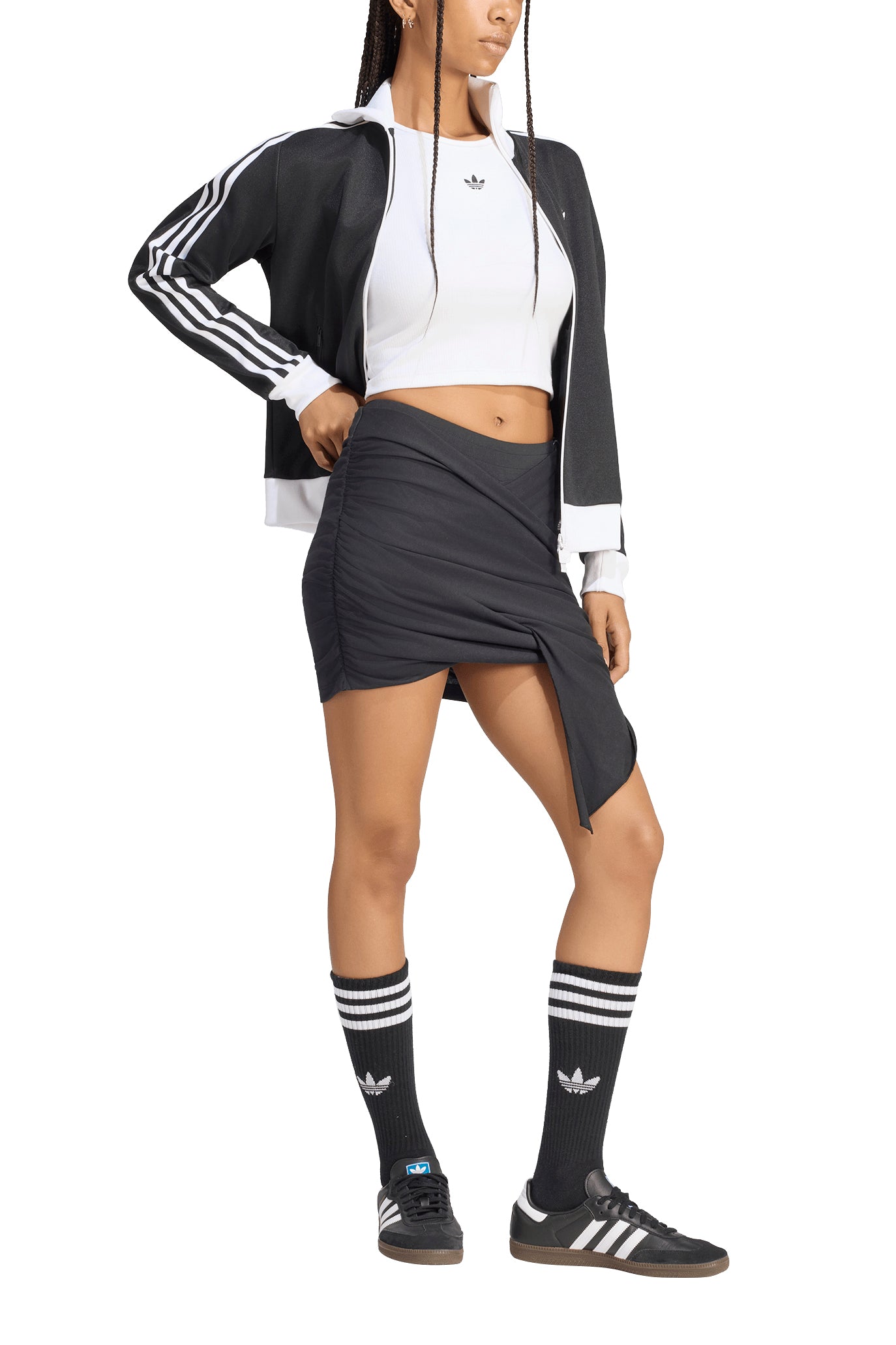 WRAP AROUND 2IN1 SKIRT / BLK