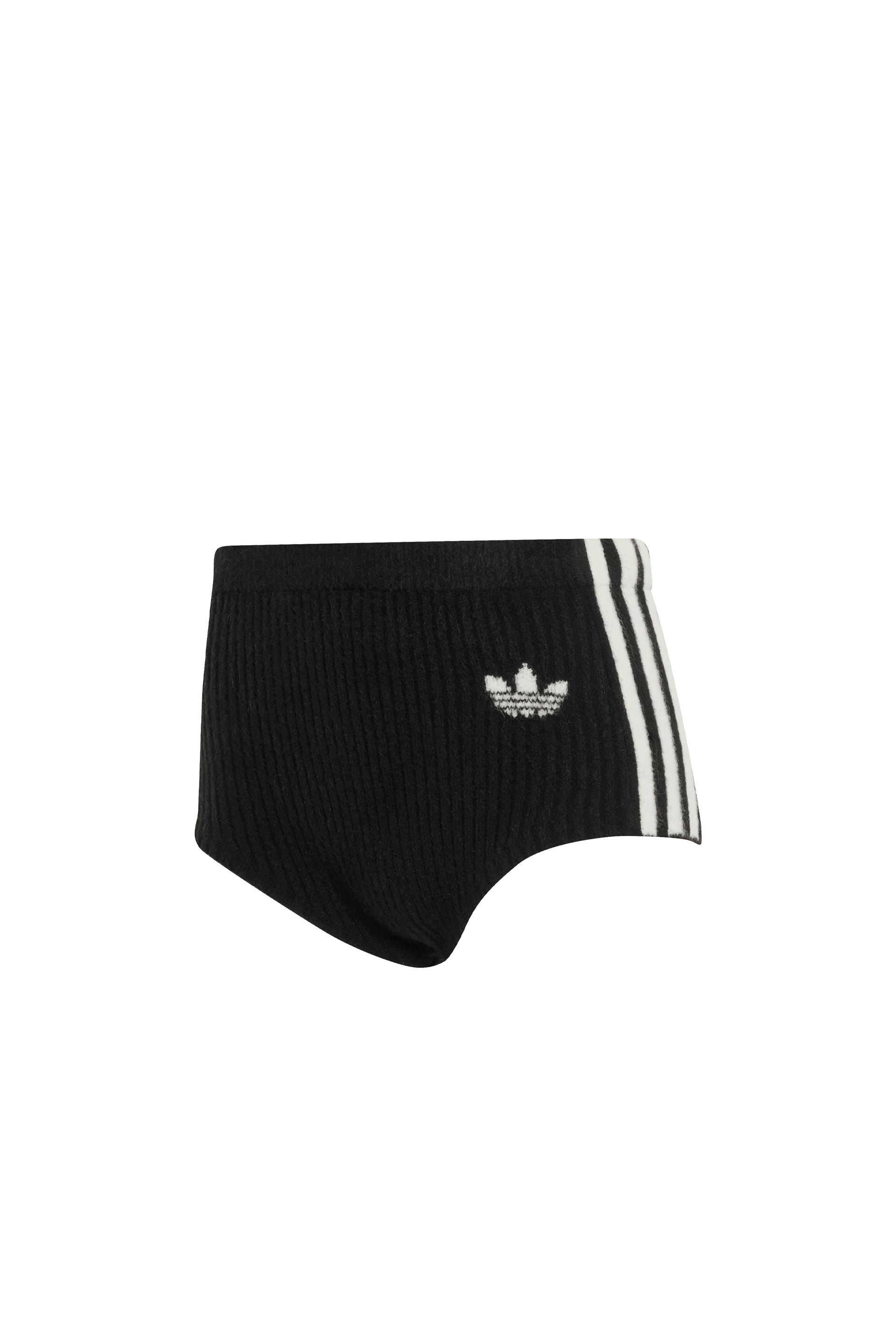 KNITTED BOOTY SHORTS / BLK