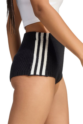 KNITTED BOOTY SHORTS / BLK