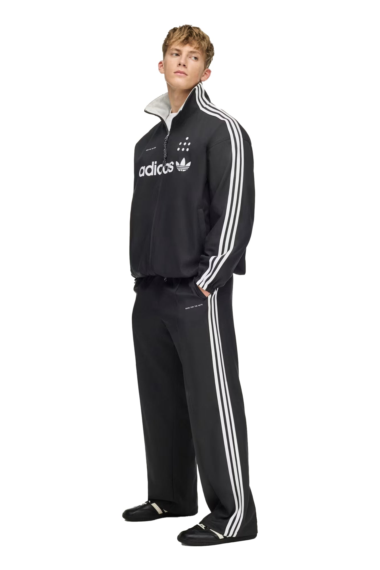REVERSIBLE TRACK TOP / BLK&OFF WHT