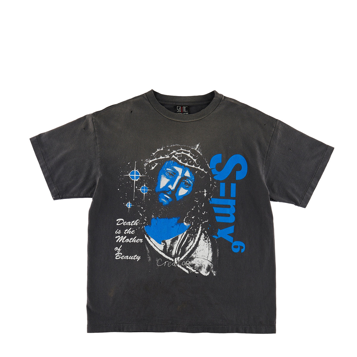 SAINT Mxxxxxx セント マイケル SS23 SS TEE/DEATH IS MTHR /BK / BLK