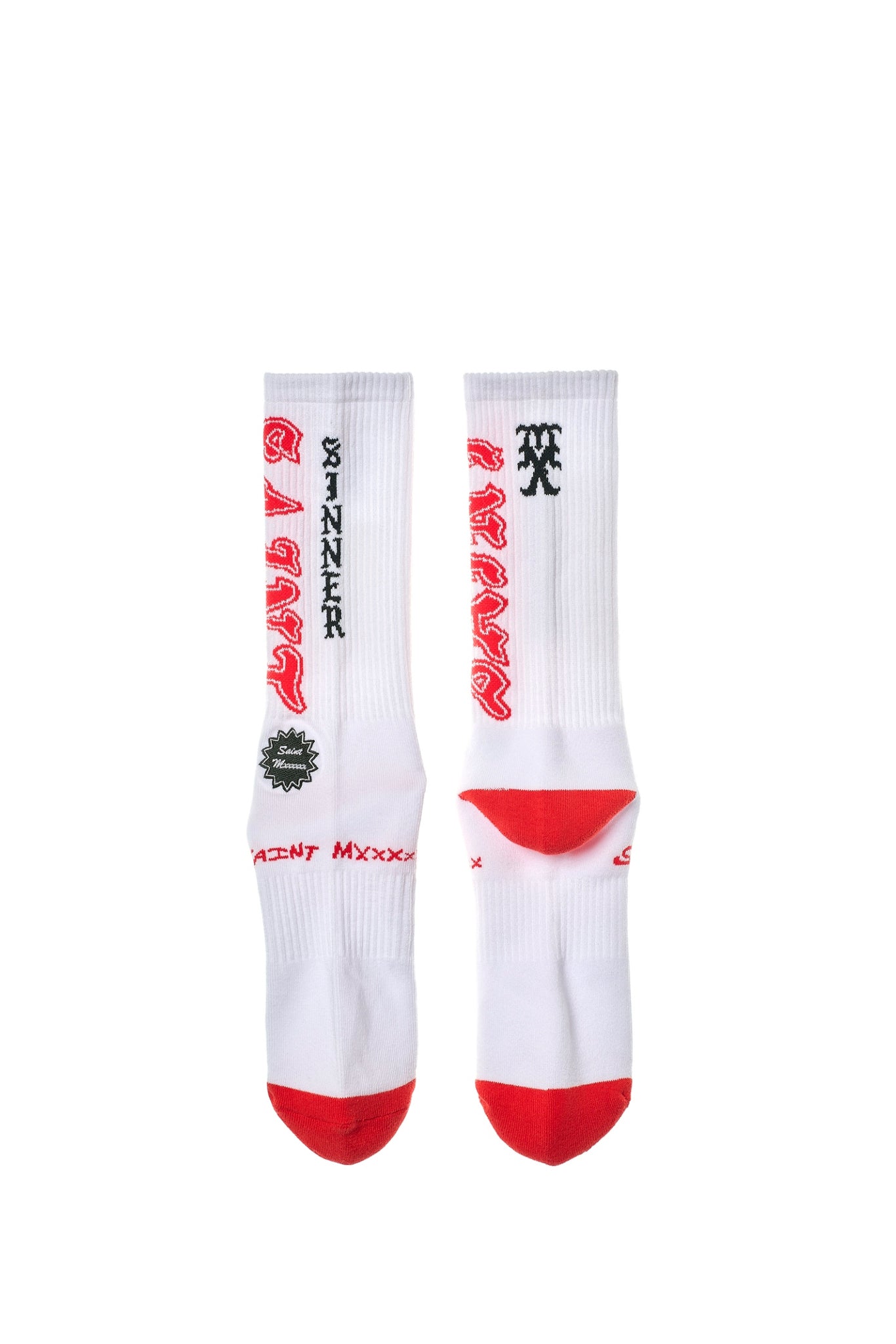SOCKS/SAINT / WHT/RED