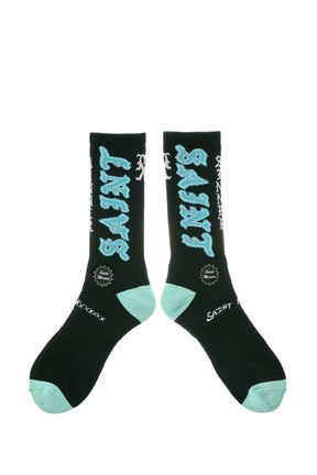 SOCKS/SAINT / BLK/BLU