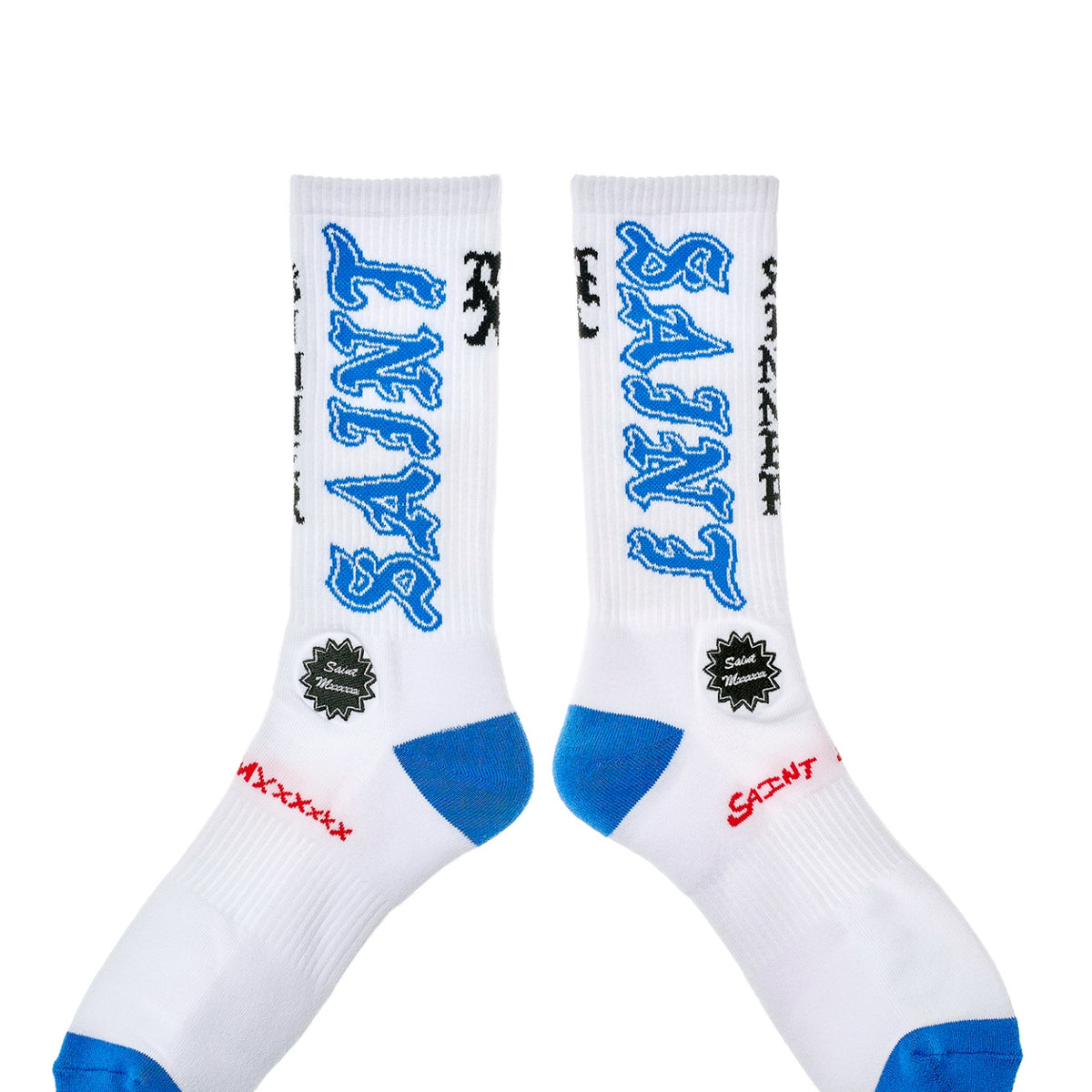 SAINT Mxxxxxx SAINT MICHAEL SS26 SOCKS/SAINT / WHT/BLU - NUBIAN