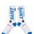 SOCKS/SAINT / WHT/BLU