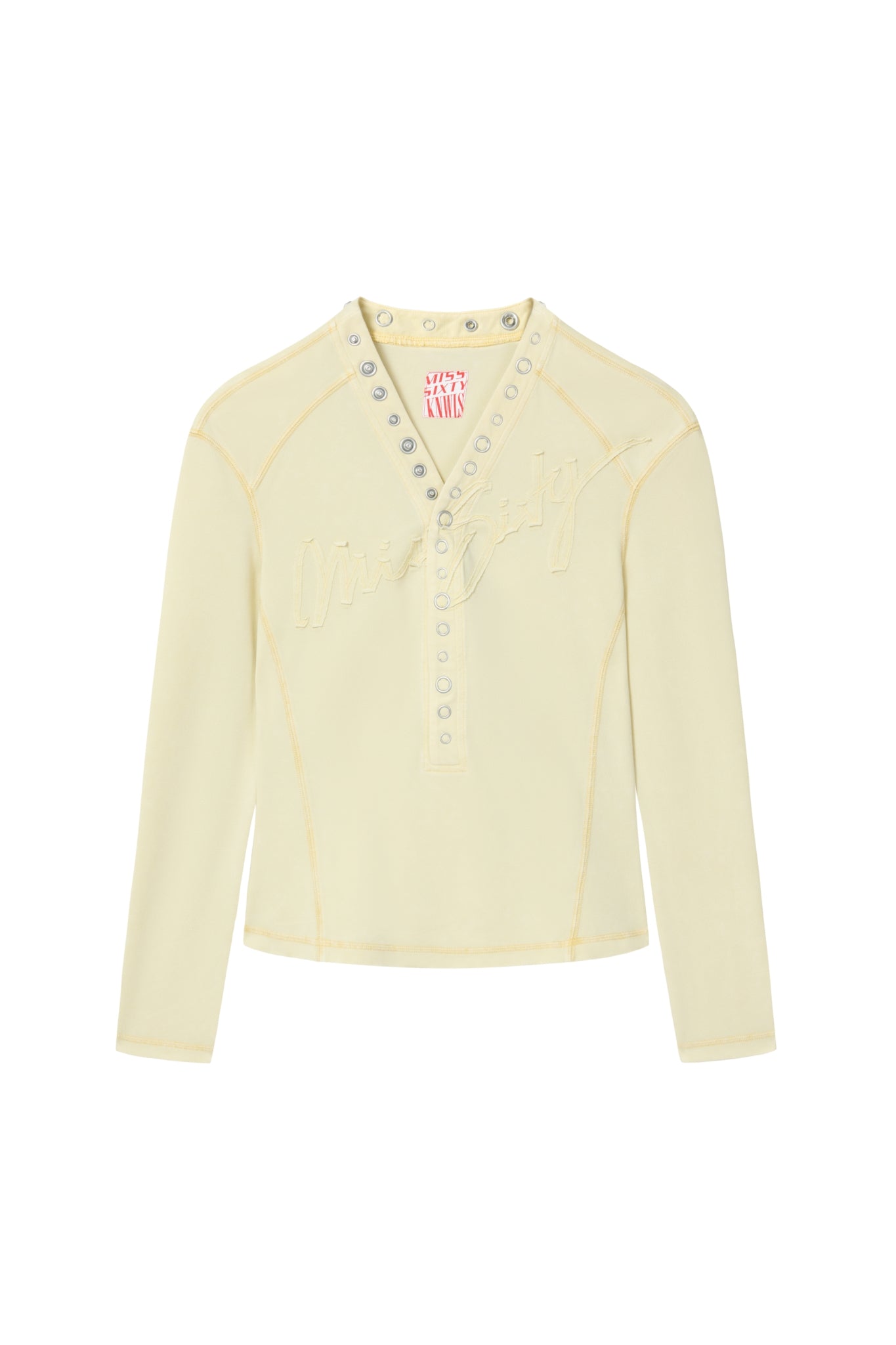 LOGO PATCHWORK T-SHIRT / LIGHT GRN