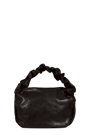 LEATHER WAVE BAG / BLK