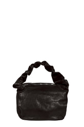 LEATHER WAVE BAG / BLK