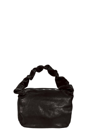 LEATHER WAVE BAG / BLK