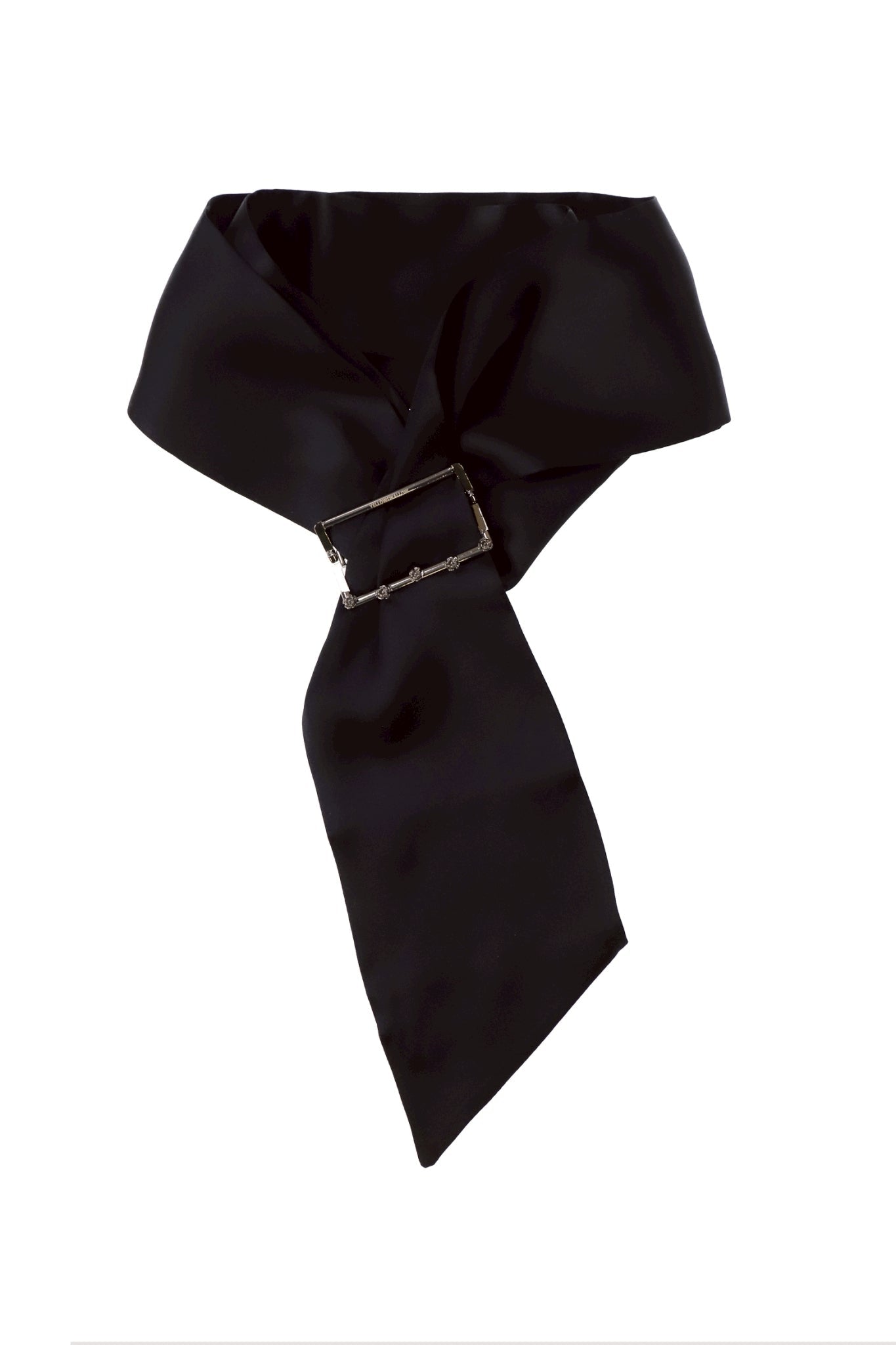 SILK JEWEL SCARF 01 / BLK