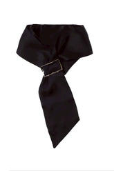 SILK JEWEL SCARF 01 / BLK