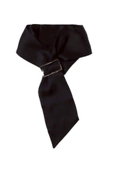 SILK JEWEL SCARF 01 / BLK