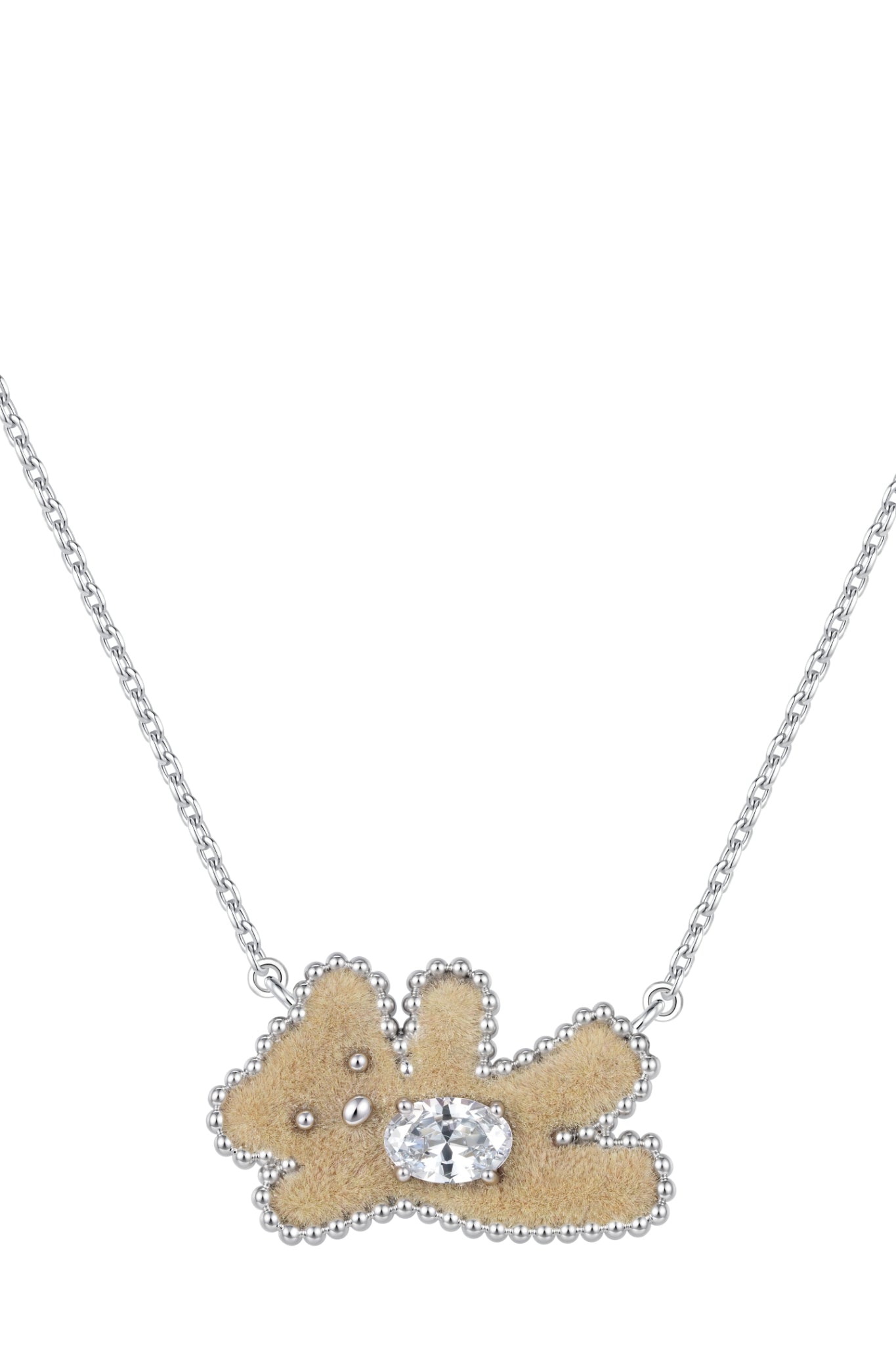 METAL GREETING BEAR NECKLACE / BRW
