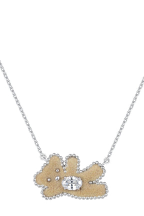 METAL GREETING BEAR NECKLACE / BRW