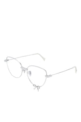 METAL BOWKNOT GLASSES / SIL