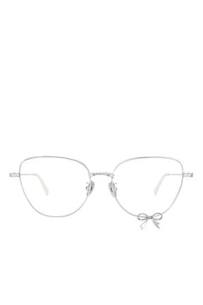 METAL BOWKNOT GLASSES / SIL