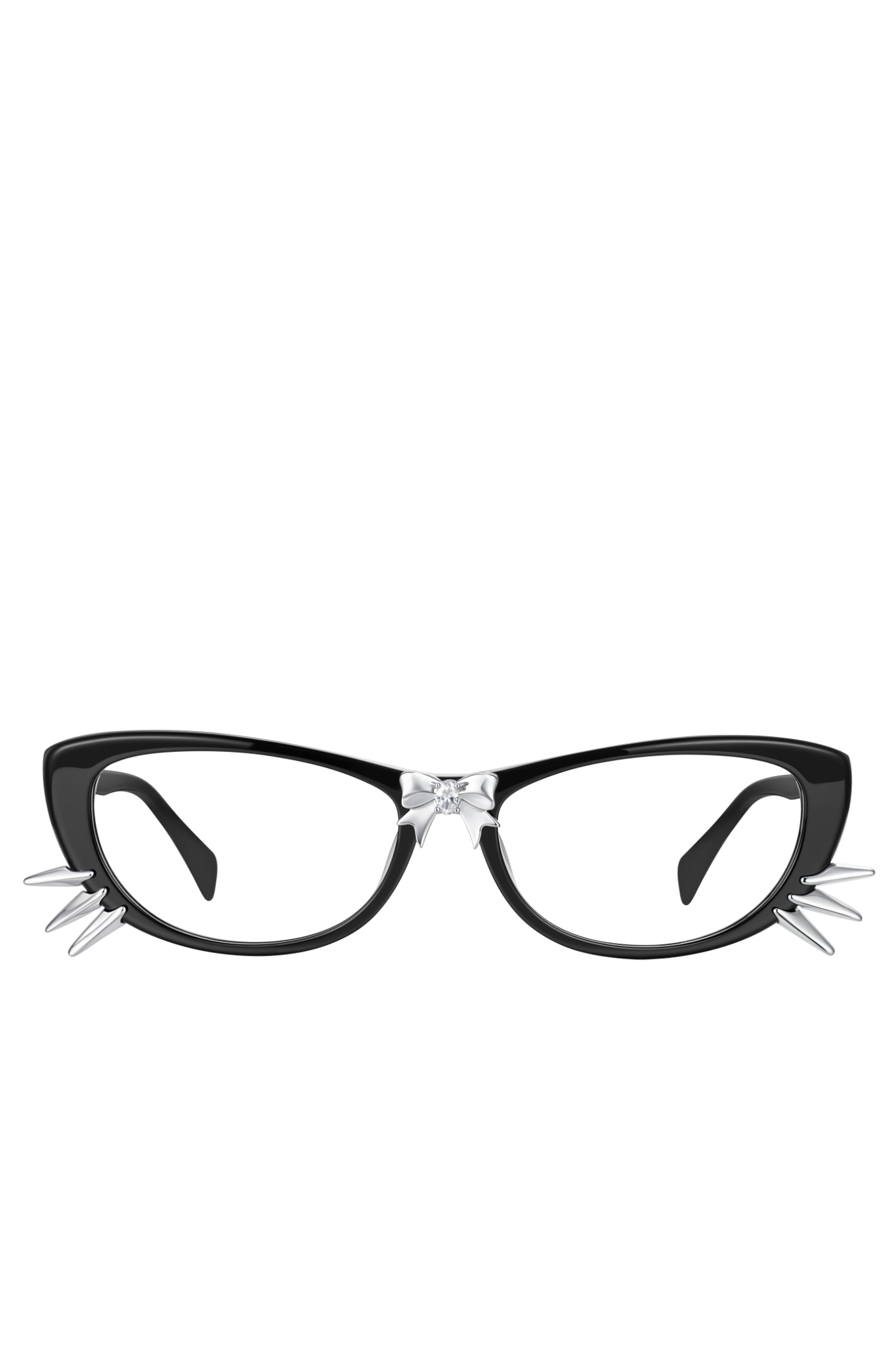 BOWKNOT KITTEN WHISKER GLASSES / SIL