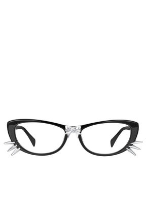 BOWKNOT KITTEN WHISKER GLASSES / SIL